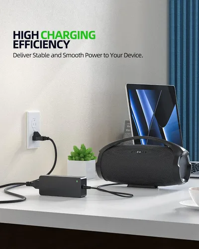 Vista 7 de Cargador de 90 W apto para JBL Boombox 2 cargador Boombox 1 portátil inalámbrico Bluetooth altavoz reemplazo fuente de alimentación adaptador cable
