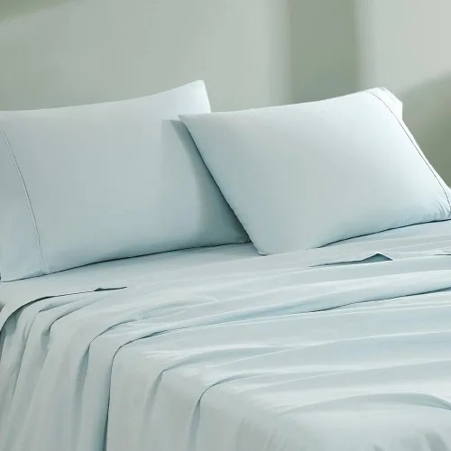 Vista 17 de Linen Closet juego de sábanas de 100 % algodón orgánico de tamaño individual de 3 piezas - Tejido de percal suave, sábanas frescas, frescas, suaves