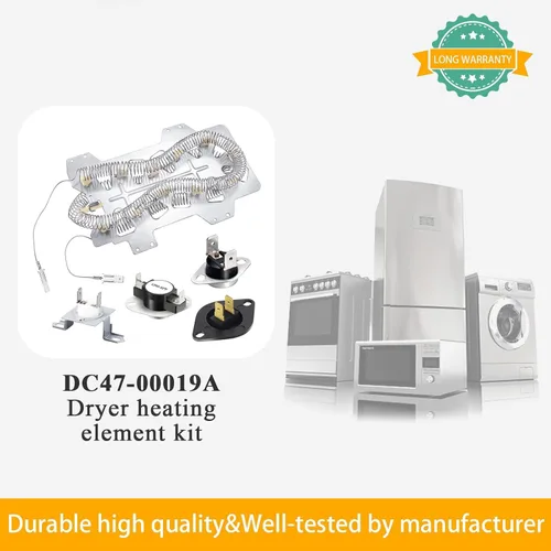 Vista 8 de 【Actualizado】Elemento calefactor de secadora DC47-00019A para Samsung DVE52A5500C DVE50R5400V DV42H5200EP/A3 Elemento calefactor, incluye termistor