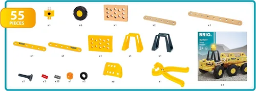 Vista 6 de BRIO Builder - 34599 Volvo Hauler Juguete educativo de construcción para niños a partir de 3 años