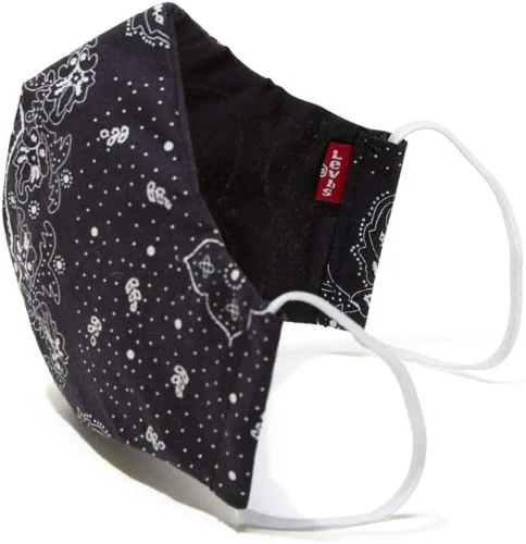 Vista 2 de Levi's Mascarilla reutilizable con estampado de bandana (paquete de 3)