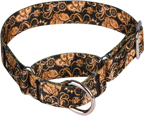 Vista 22 de Collar de perro de nailon resistente, collar ajustable de martingala para perros para caminar y entrenamiento para perros machos y hembras perros