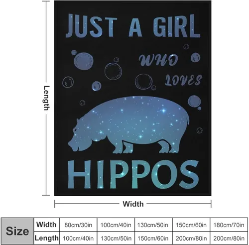 Vista 2 de Regalos de manta de hipopótamo, 76x102 cm Manta de hipopótamo suave de franela, regalos cálidos y ligeros de hipopótamo para niñas y niños
