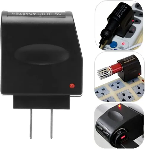 Vista 5 de Convertidor universal de CA a CC, 1500mA 1.5A 240V AC a 12V DC adaptador de enchufe de encendedor de cigarrillos de coche, inversores de potencia