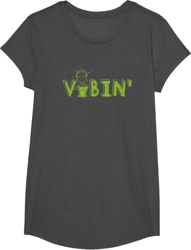 Vista 71 de Marvel Groot Vibin' Headphones Guardians of the Galaxy Camiseta, Negro