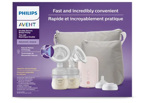 Vista 7 de Philips Avent Extractor de leche eléctrico doble - Extractor de leche eléctrico, fuerza hospitalaria, con bolsa de viaje y funda, SCF393/82