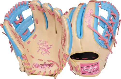 Vista 20 de Guantes de béisbol Heart of the Hide 2026 Top Grade US Steerhide Negro/Menta Pro H Web