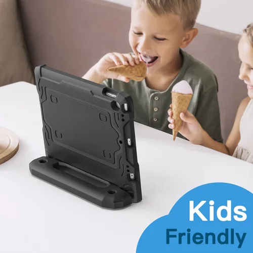 Vista 7 de JETech Funda para iPad de 10.2 pulgadas (9ª/8ª/7ª generación, 2021/2020/2019) con protector de pantalla integrado, a prueba de golpes, funda Negro