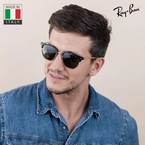 Vista 37 de Ray-Ban RB4416 NEW CLUBMASTER - Gafas de sol de forma cuadrada redonda con kit oficial de gafas