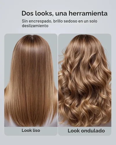 Vista 6 de ANNLARY Alisador de Cabello Plancha de 1 Pulgada y Rizador 2 en 1, Calentamiento Rápido de 15s, Alisadores Profesionales de Titanio Cerámico Iónico