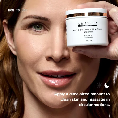 Vista 5 de DRMTLGY Exfoliante facial y mascarilla facial de microdermoabrasión. Exfoliante facial no abrasivo que mejora las cicatrices del acné, puntos