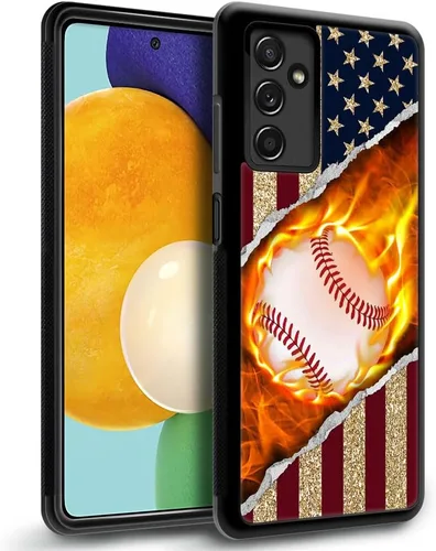 Vista 20 de Funda compatible con Samsung Galaxy A13, funda protectora de fútbol americano para hombres y mujeres, goma de silicona suave antideslizante y a