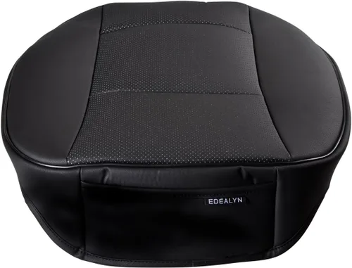 Vista 2 de Funda de asiento delantero de automóvil de piel sintética de lujo, para la mayoría de sedanes y SUV, asiento individual sin respaldo, 1 unidad