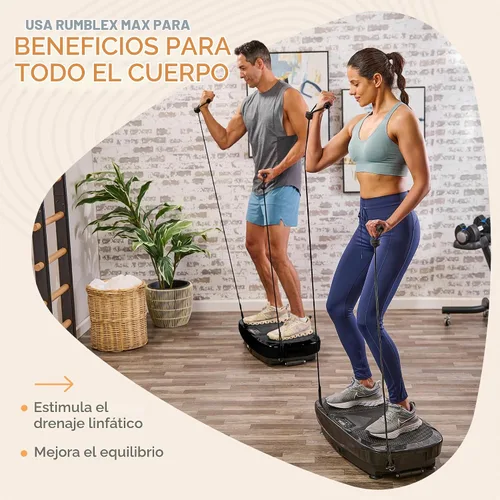 Vista 3 de Lifepro Rumblex 4D Vibration Plate Exercise Machine with 7 Training Modes Negro