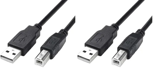 Vista 2 de Cable de impresora a computadora USB, cable escáner de alta velocidad, macho A a macho B, compatible con HP, Canon, Dell, Epson, Lexmark, Xerox