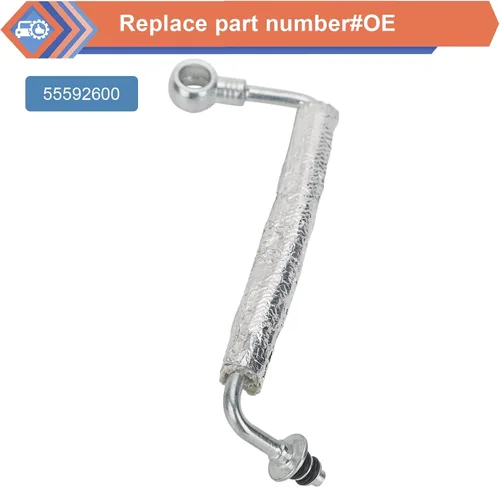 Vista 2 de Tubo de alimentación de aceite turbo, línea de retorno de aceite del turbocompresor compatible con Buick Chevy Vehicle Encore 13-18, Cruze 11-18
