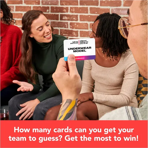 Vista 4 de Spin Master Games, Dímelo Sin Decírlo, El Juego de Cartas Viral para Adultos, Actividad para Despedida de Soltera, Juego de Fiesta de Memes, 2-10