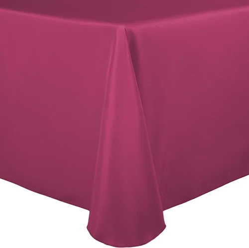 Vista 32 de Ultimate Textile Mantel ovalado de lino de poliéster de 60 x 102 pulgadas, color marrón cobre
