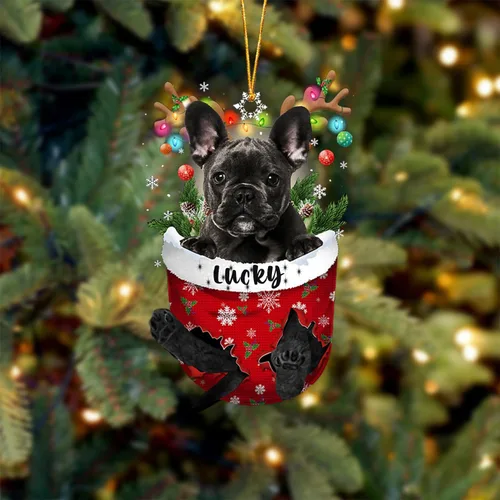 Vista 21 de Adorno de Navidad personalizado para perro Airedale Terrier en bolsillo de nieve, adorno para árbol de Navidad, idea de regalo para amantes