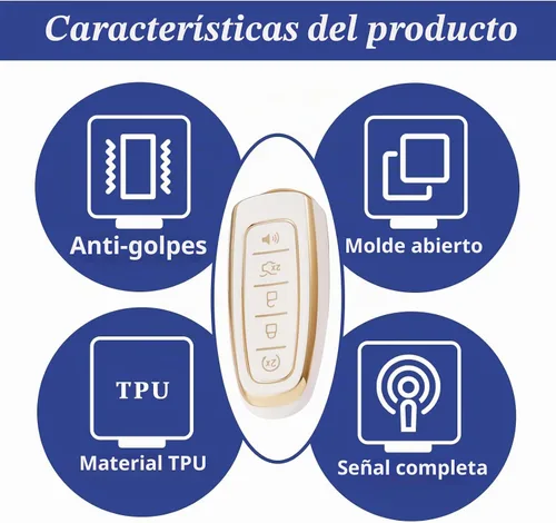 Vista 6 de Vrasly Compatible con funda para llavero Ford con cordón para llavero, fundas de repuesto de TPU suave para Ford C-Max Edge Escape Expedition Blanco