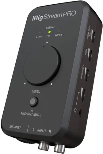 Vista 10 de IK Multimedia iRig Stream interfaz de audio estéreo para iPhone, iPad, Mac, iOS y PC con USB-C, Lightning y USB para grabación de 24 bits, 48 kHz