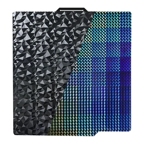 Vista 9 de IdeaFormer-3D Placa de construcción de doble cara negra PEI para Bambu Lab X1/X1C/X1E/P1P/P1S/P2S/A1, lámina de acero para muelles flexible