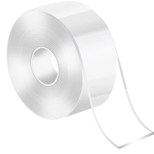 Vista 7 de Cinta de doble cara resistente, cinta de montaje 3M, nano cinta adhesiva transparente reutilizable sin rastro, lavable, extraíble, fuerte cinta
