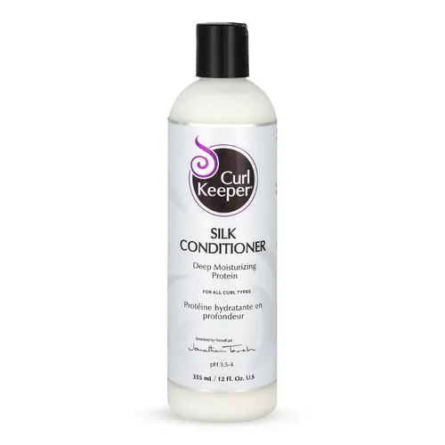 Vista 9 de Curl Keeper Acondicionador en crema para cabello rizado, 3.4 onzas líquidas, acondicionador diario ligero para todo tipo de rizos, hidratante