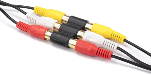 Vista 9 de THE CIMPLE CO Acopladores RCA triples – Conectores de barril hembra a hembra para adaptar y extender cables A/V – Uniones de cables RCA de 3 vías