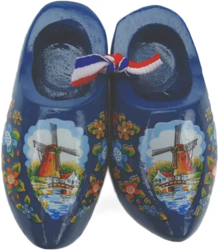 Vista 9 de Decorativo 2.5 "Molino de viento Escena de madera lisa Par de zapatos imán de nevera DutchGiftOutlet