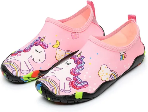 Vista 2 de Zapatos de agua para niños pequeños zapatos de natación de suela suave gruesa para niños deportes al aire libre calcetines acuáticos descalzos
