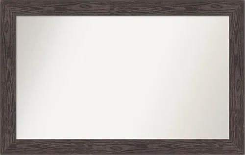 Vista 560 de Amanti Art Espejo personalizado, espejo de baño negro puente, espejo de pared o espejo de tocador de baño sobre el fregadero (26 x 26 pulgadas)