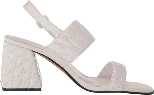 Vista 6 de Karl Lagerfeld Paris womens Sarina Quilted Open Toe Leather Heeled Sandal