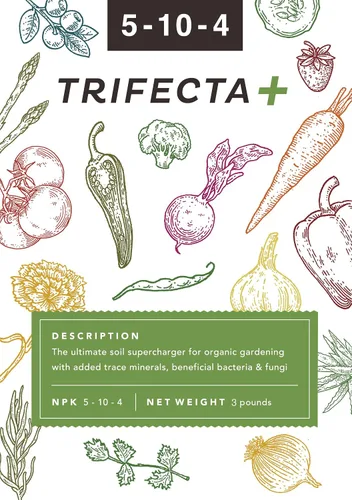 Vista 3 de Grace nnvg Trifecta+ 5-10-4 Fertilizante orgánico multiusos para plantas, flores y verduras (3 libras)