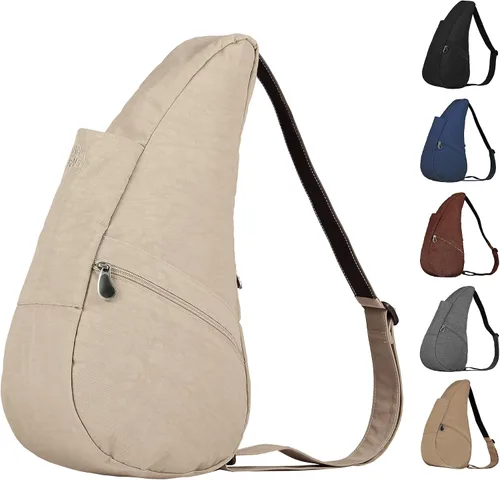 Vista 13 de AmeriBag Bolsa de espalda saludable de 17" de nailon Crossbody Sling Aguamarina