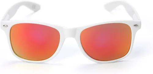 Vista 3 de NCAA USC Trojans USC-6 - Gafas de sol con lente cardenal, color blanco, talla única