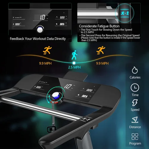 Vista 2 de Goplus Caminadora eléctrica plegable superfit de alta resistencia
