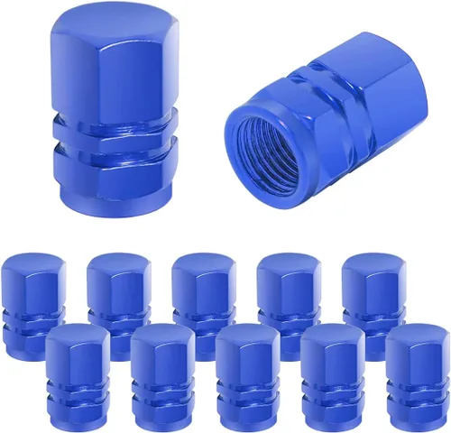 Vista 12 de 12 PCS tapones para válvulas de neumáticos de automóvil, tapas herméticas, universales para automóviles, bicicletas, motocicletas, SUV, accesorios