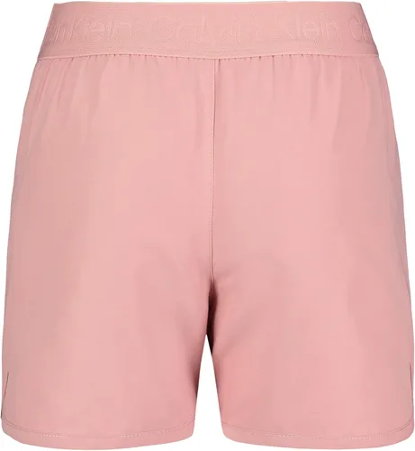 Vista 3 de Calvin Klein Pantalones cortos de correr para niña, malla de secado rápido, cintura elástica y estilo sin cierre