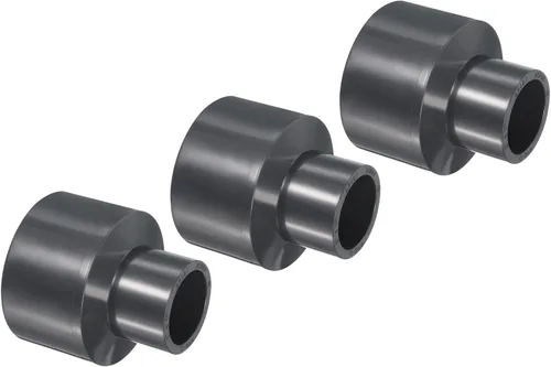 Vista 23 de PATIKIL UPVC Reductor de tubería de montaje de 1-1/2 "x 1" Socket Schedule 80, conector adaptador de acoplamiento recto, gris