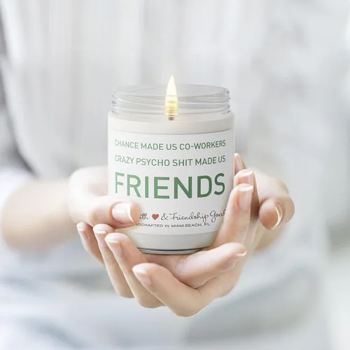 Vista 7 de Velas para compañeros de trabajo – Regalo divertido para compañero de trabajo – Vertido a mano en los Estados Unidos – 9 oz – Lindas ideas