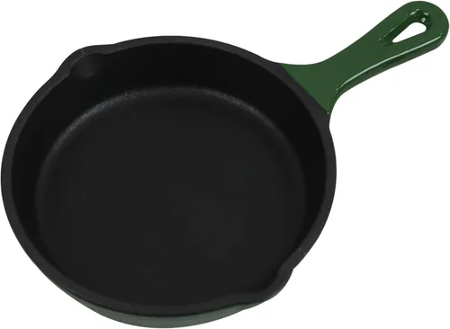 Vista 9 de Utensilios de cocina de hierro fundido esmaltado (Olla Mini 0,25 Qt., Glaciar)