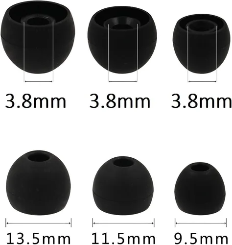Vista 2 de 12 piezas de almohadillas de repuesto para auriculares S9/Note8/S8 AKG, auriculares JNSA Eartips para Samsung Galaxy S9 S8 Note 8, SML 3 tamaños 6