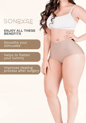 Vista 4 de Sonryse SP620NC PACK Bragas con control de abdomen de tiro medio para mujer