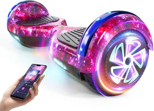 Vista 17 de LIEAGLE Scooter, Self Balancing Scooter with Bluetooth Speaker LED Lights Wheels,Dual 300w Motors, 7.5 mph Max Speed & 8.5 Miles Max Range, for