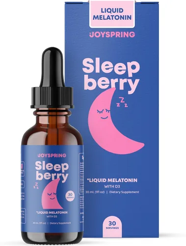 Vista 3 de JoySpring Citrato de magnesio y líquido de melatonina SleepBerry para niños