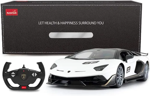 Vista 9 de RASTAR Coche de juguete Lamborghini 1:14 Lamborghini Aventador SVJ, modelo de control remoto, súper coche deportivo RC para carreras, para niños