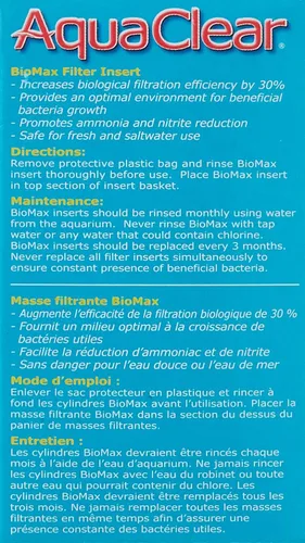 Vista 3 de Aqua Clear AquaClear 20 BioMax, Medio de Reemplazo para Filtro de Acuario, A1370A1
