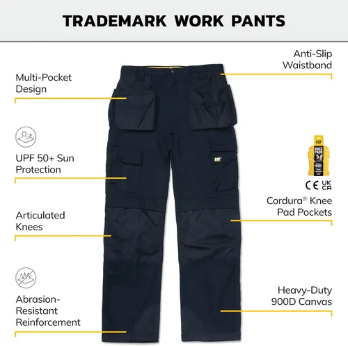 Vista 10 de Caterpillar - Pantalón tradicionales de hombre (tallas normales y grandes)