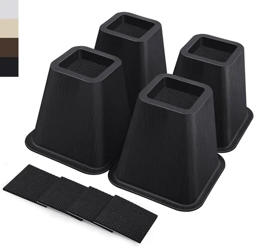 Vista 35 de ANNKUT Elevadores de cama resistentes de 6 pulgadas, elevadores de muebles para escritorio, silla, mesa o sofá, elevadores de sofá, soporta hasta